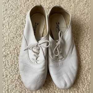 Repetto Zizi White Leather Oxfords Size 38